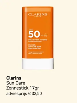 Aanbieding: Clarins Sun Care Zonnestick