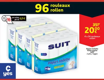 Offre: Papier toilette SUIT