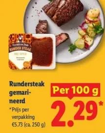 Aanbieding: Rundersteak gemarineerd