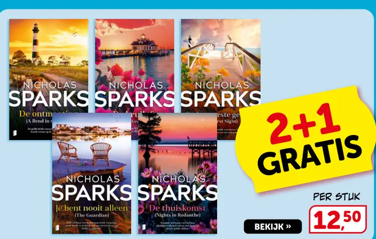 Promotie: Nicholas Sparks boeken