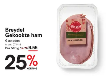 Aanbieding: Breydel Gekookte ham