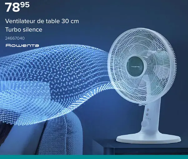 Offre: Ventilateur de table 30 cm Turbo silence