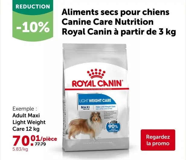 Offre: Aliments secs pour chiens Canine Care Nutrition