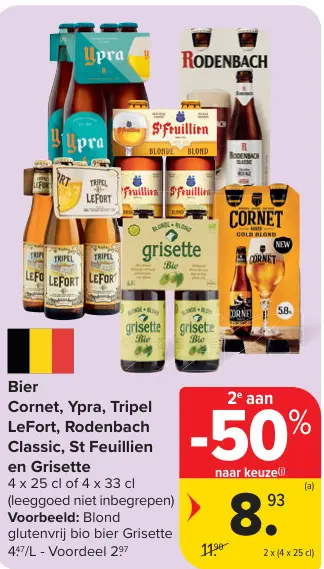 Promotie: Bier van Cornet, Ypra, Tripel LeFort, Rodenbach Classic, St. Feuillien en Gisette