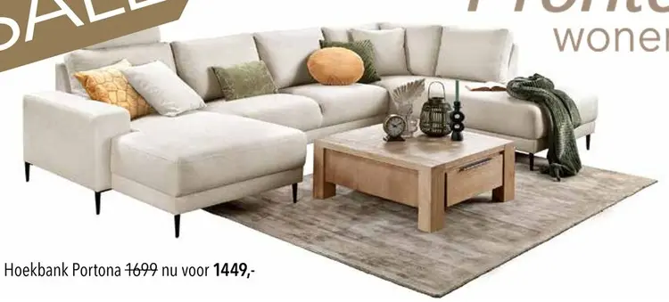 Aanbieding: Hoekbank Portona
