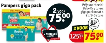 Aanbieding: Pampers giga pack