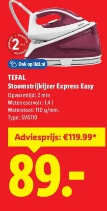 Aanbieding: Stoomstrijkijzer Express Easy