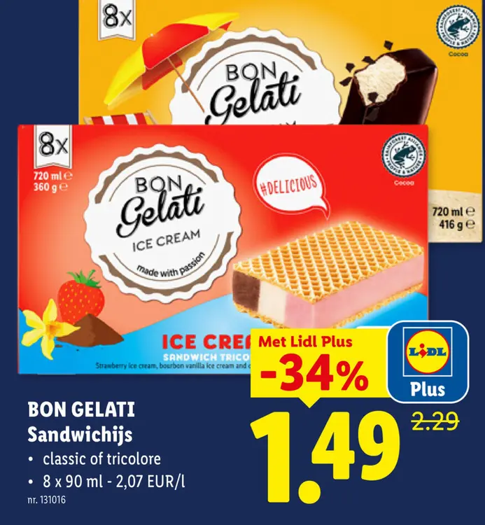 Promotie: Sandwichijs