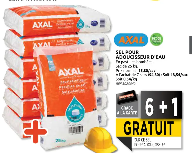 Offre: Sel pour adoucisseur d'eau