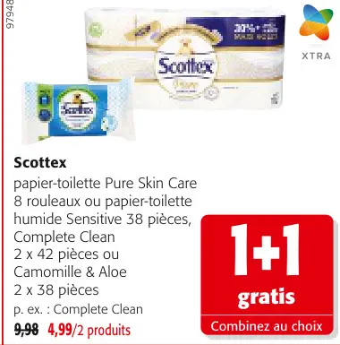 Offre: papier-toilette Pure Skin Care