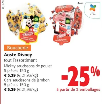 Offre: Aoste Disney tout l'assortiment
