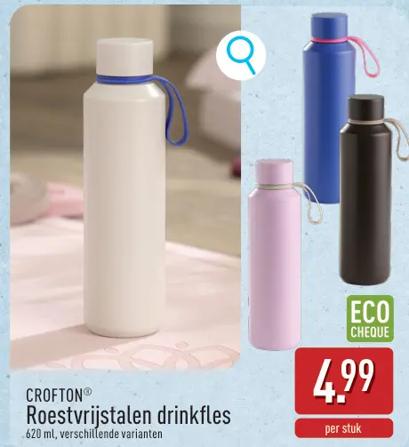 Promotie: Roestvrijstalen drinkfles