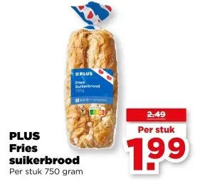 Aanbieding: Fries suikerbrood