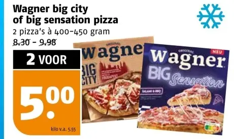 Aanbieding: big city of big sensation pizza