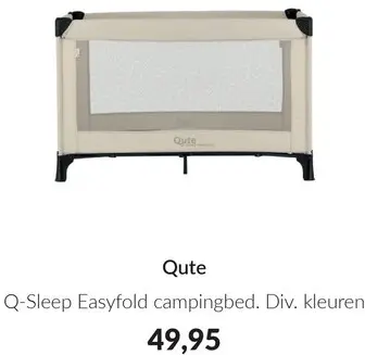 Aanbieding: Qute Q-Sleep Easyfold campingbed