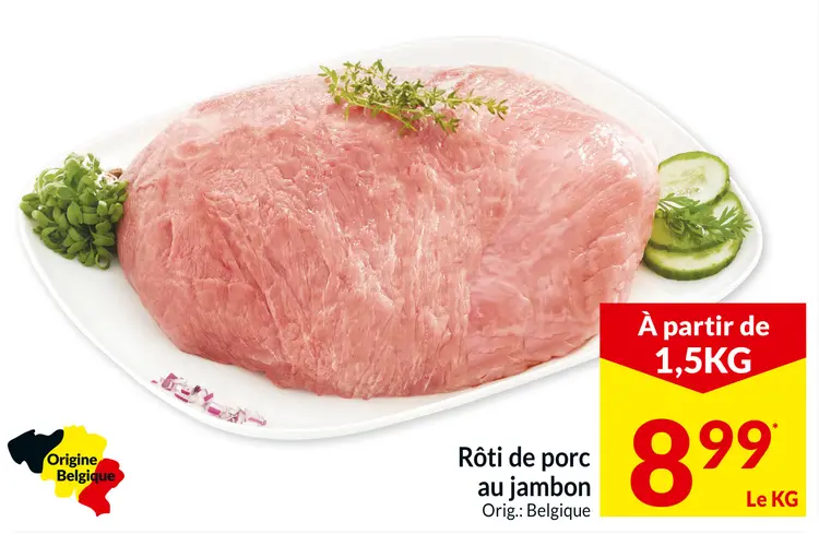 Offre: Rôti de porc au jambon