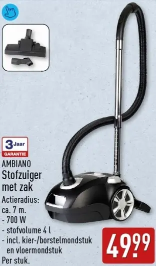 Aanbieding: Stofzuiger met zak