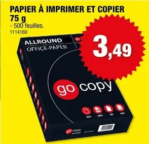 Offre: Go Copy papier d'impression allround 500 feuilles