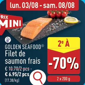 Offre: Filet de saumon frais