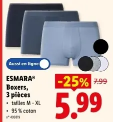 Offre: Boxers