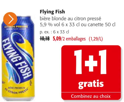 Offre: bière blonde au citron pressé