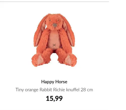 Aanbieding: Tiny orange Rabbit Richie knuffel