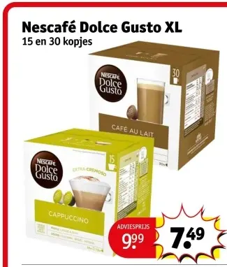 Aanbieding: Nescafé Dolce Gusto XL