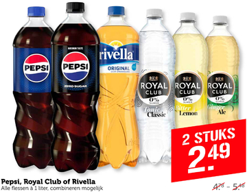 Aanbieding: Pepsi , Royal Club of Rivella 