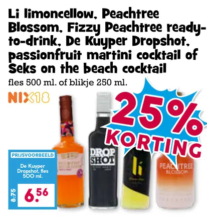 Aanbieding: Limoncello, Peachtree Blossom, Fizzy Peachtree