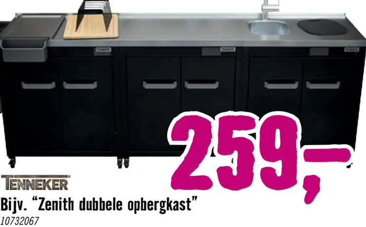 Aanbieding: TENNEKER Buitenkeuken Zenith dubbele opbergkast met deur