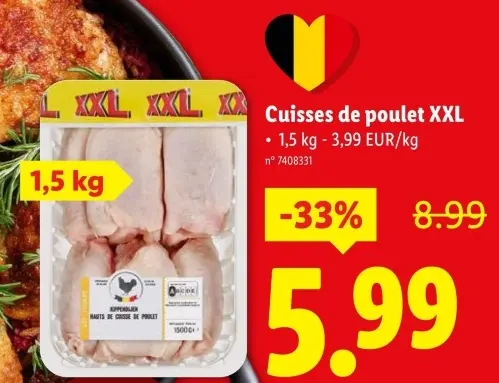 Offre: Cuisses de poulet XXL