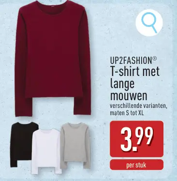 Promotie: T-shirt met lange mouwen