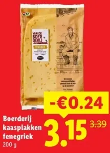 Aanbieding: Boerderij kaasplakken fenegriek