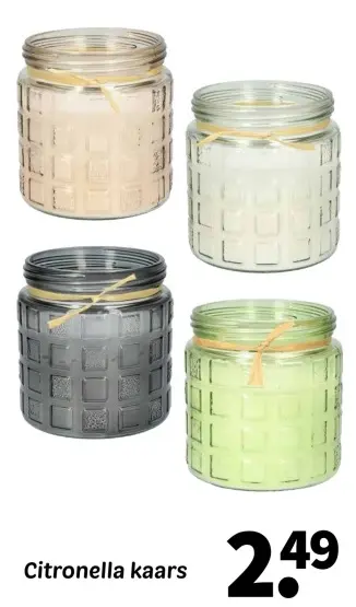 Promotie: Citronella kaars