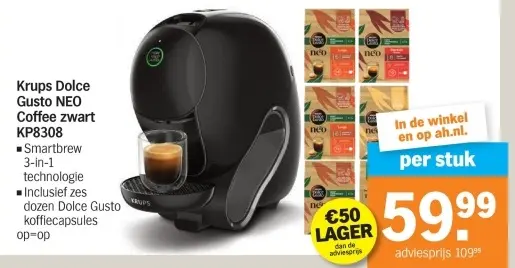 Aanbieding: Dolce Gusto NEO Coffee zwart KP8308