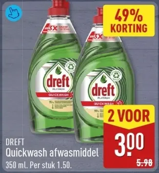 Aanbieding: Quickwash afwasmiddel