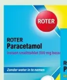 Aanbieding: Roter Paracetamol 500mg smelttablet bessen smaak 20 tabletten