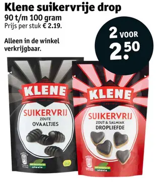 Aanbieding: Klene suikervrije drop