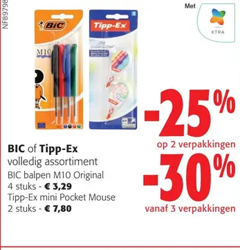 Aanbieding: BIC of Tipp-Ex volledig assortiment