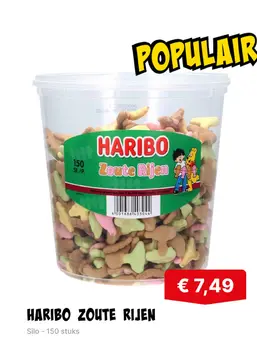 Aanbieding: Haribo zoute rijen