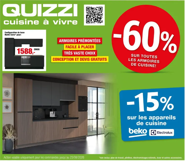 Offre: Cuisine à vivre