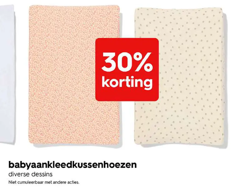 Promotie: Babyaankleedkussenhoezen