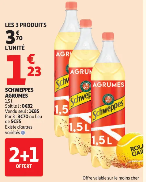 Offre: Schweppes agrumes