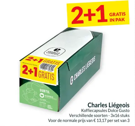 Promotie: Koffiecapsules Dolce Gusto