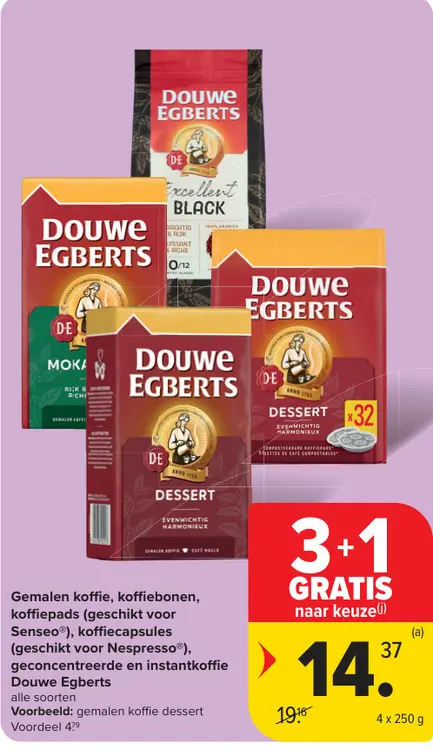 Promotie: Gemalen Koffie, Koffiebonen, Koffiepads, Koffiecapsules, Geconcentreerde En Instantkoffie