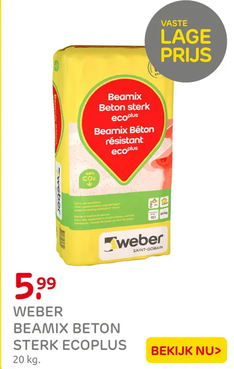 Aanbieding: Beamix beton sterk ecoplus