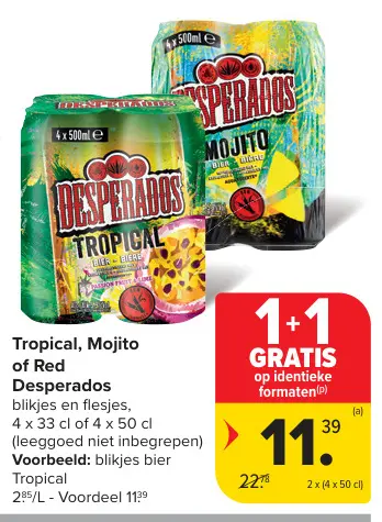 Promotie: Tropical, Mojito of Red