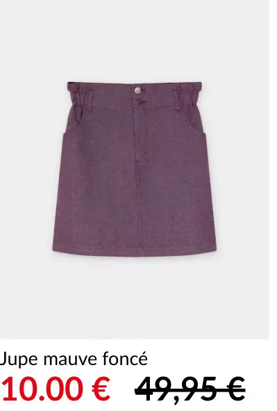 Offre: Jupe mauve foncé