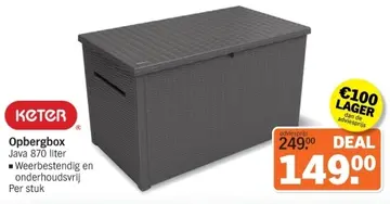 Aanbieding: Opbergbox Java 870 liter