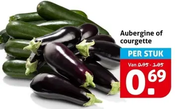 Aanbieding: Aubergine of courgette